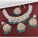 FS Collection Gold Plated Austrian Stone Choker Necklace Set