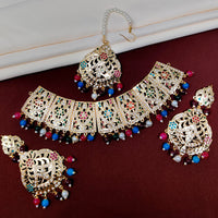 FS Collection Gold Plated Austrian Stone Choker Necklace Set