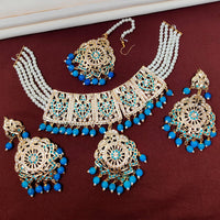 FS Collection Gold Plated Austrian Stone Choker Necklace Set
