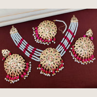 FS Collection Gold Plated Austrian Stone Choker Necklace Set