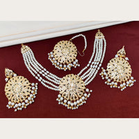 FS Collection Gold Plated Austrian Stone Choker Necklace Set