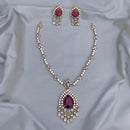 FS Collection Gold Plated Austrian Stone Necklace Set
