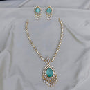 FS Collection Gold Plated Austrian Stone Necklace Set