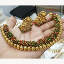 FS Collection Gold Plated Pearl Necklace Set