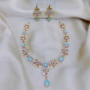 FS Collection Gold Plated Austrian Stone Necklace Set