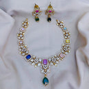 FS Collection Gold Plated Austrian Stone Necklace Set