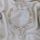 FS Collection Gold Plated Austrian Stone Necklace Set