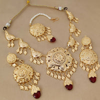 FS Collection Gold Plated Necklace Set