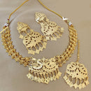 FS Collection Gold Plated Necklace Set