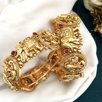 FS Collection Gold Plated Openable Bangles Set