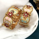 FS Collection Gold Plated Openable Bangles Set
