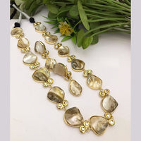 FS Collection Gold Plated Gemstone Necklace Set