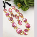 FS Collection Gold Plated Gemstone Necklace Set