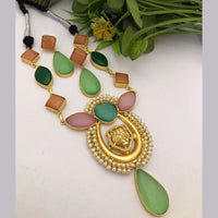 FS Collection Gold Plated Crystal Stone Necklace Set