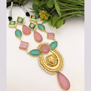 FS Collection Gold Plated Crystal Stone Necklace Set