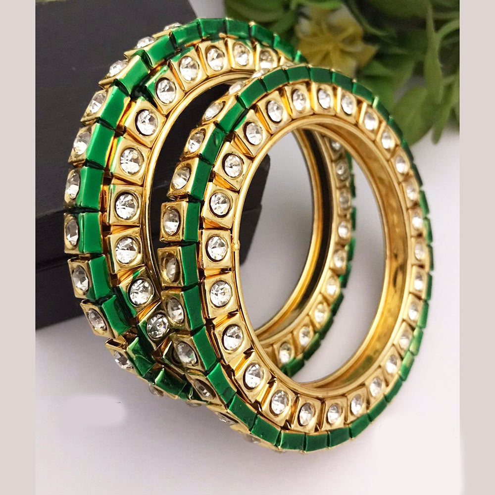 FS Collection Gold Plated Austrian Bangles Set