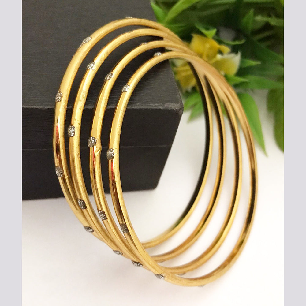 FS Collection Gold Plated Bangles Set