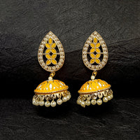 Bhavi Jewels Gold Plated Jhumki Earrings