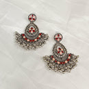 Darshana Jewels Oxidised Plated  Meenakari Dangler Earrings