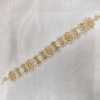 Matchit Kundan Stone Gold Plated Sheesphhol - JW-11451032WH