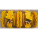 Ravechi Art Gold Plated Velvet Bangles Set