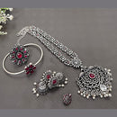 Akruti Collection Oxidised Plated Combo Set