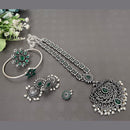 Akruti Collection Oxidised Plated Combo Set