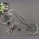 Akruti Collection Oxidised Plated Combo Set