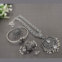 Akruti Collection Oxidised Plated Combo Set