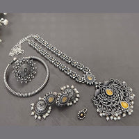 Akruti Collection Oxidised Plated Combo Set