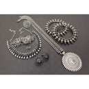 Akruti Collection Oxidised Combo Set