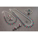 Akruti Collection Oxidised Combo Set
