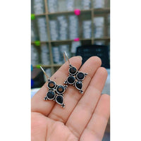 Akruti Collection Oxidised Plated Dangler Earrings