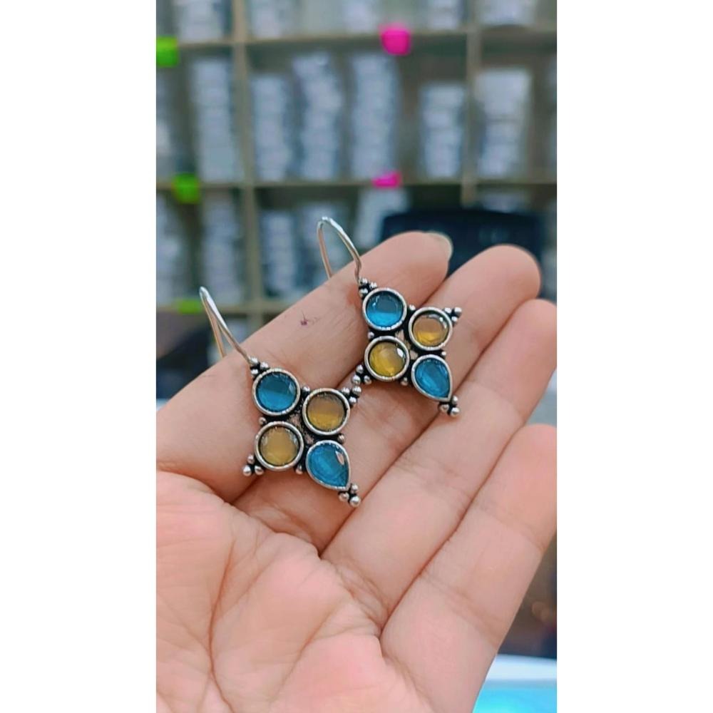 Akruti Collection Oxidised Plated Dangler Earrings