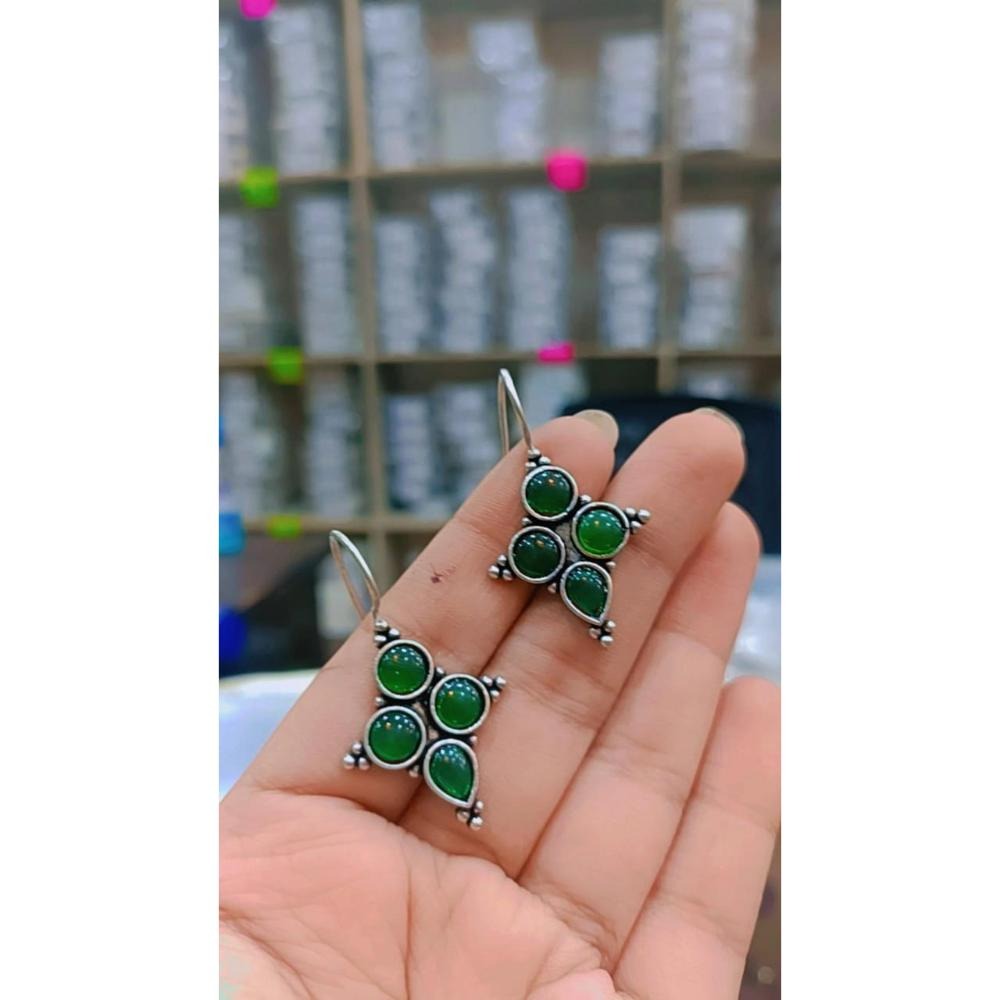 Akruti Collection Oxidised Plated Dangler Earrings