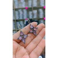Akruti Collection Oxidised Plated Dangler Earrings