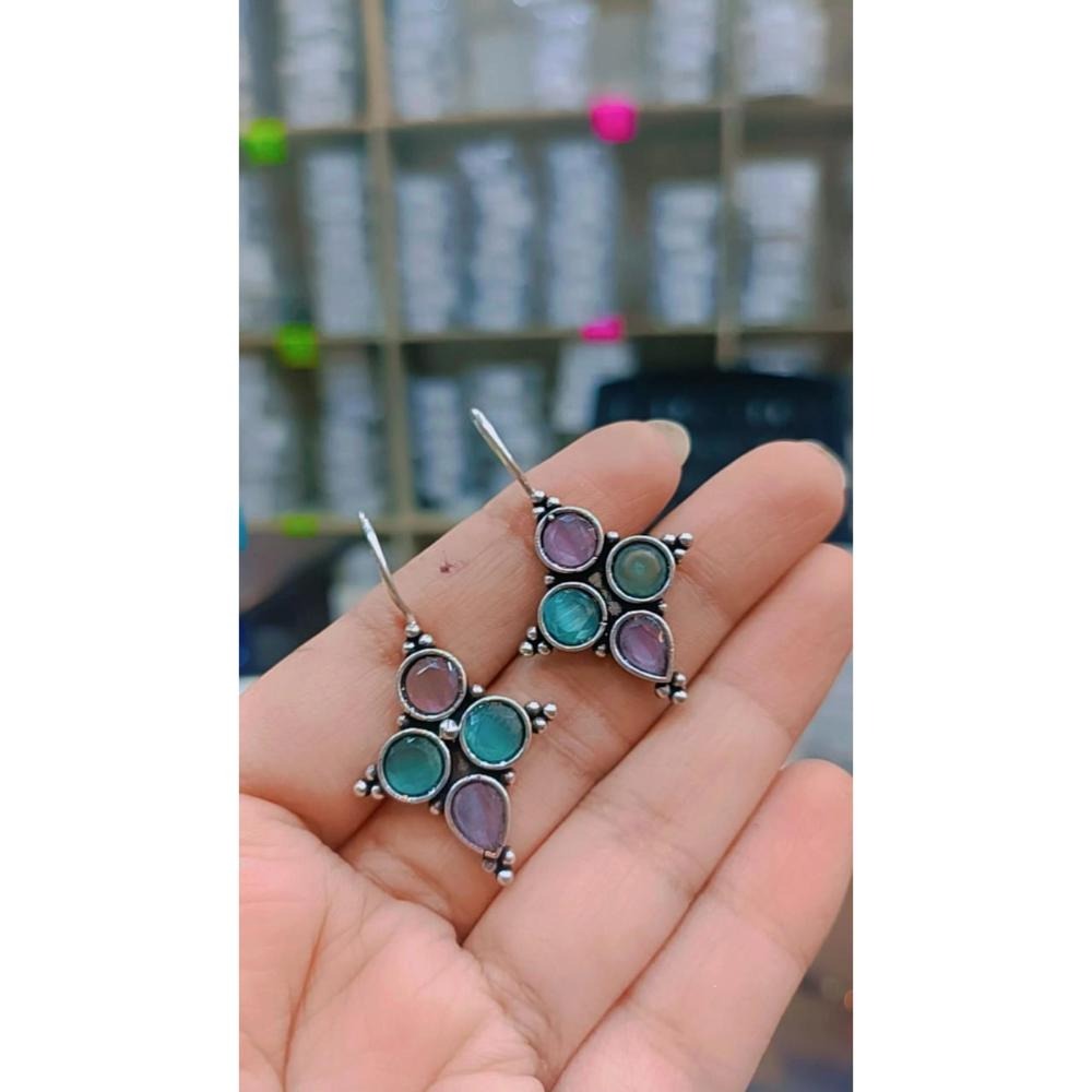 Akruti Collection Oxidised Plated Dangler Earrings