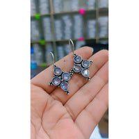 Akruti Collection Oxidised Plated Dangler Earrings