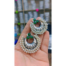 Akruti Collection Oxidised Plated Crystal Stone Dangler Earrings