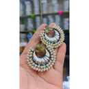 Akruti Collection Oxidised Plated Crystal Stone Dangler Earrings