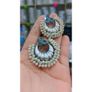 Akruti Collection Oxidised Plated Crystal Stone Dangler Earrings