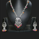 Shrijicreation Oxidised Plated Long Necklace Set
