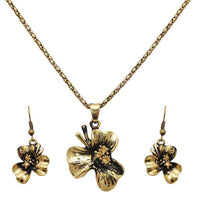 Regina Floral Shaped Gold Plated Pendant Sets