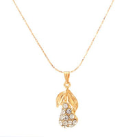 Regina Austrian Stone Gold Plated  Chain Pendant - 1202623