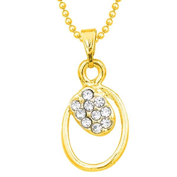 Regina Gold Plated Austrian Stone Chain Pendant