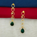 Marudhar Creations Gold Plated Matte Finish Dangler Earrings