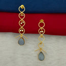 Marudhar Creations Gold Plated Matte Finish Dangler Earrings