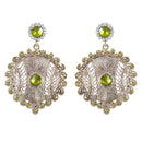 Tip Top Fashions Austrian Stone Gold Plated Dangler Earrings - 1301413