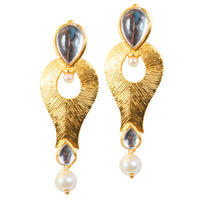 Amina Creation Gold Plated Dangler Earrings
