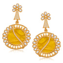 Amina Creation Gold Plated Dangler Earrings